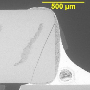 SEM photograph of MLCC fracture